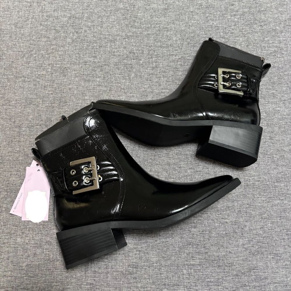 Wild Fable Giovanna Buckle Ankle Boots Memory Foam Insole, Size 6